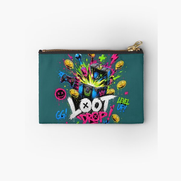Item preview, Loot Drop Gamer Graffiti Tee | Neon Gaming Streetwear designed and sold by JustResultsCo.
