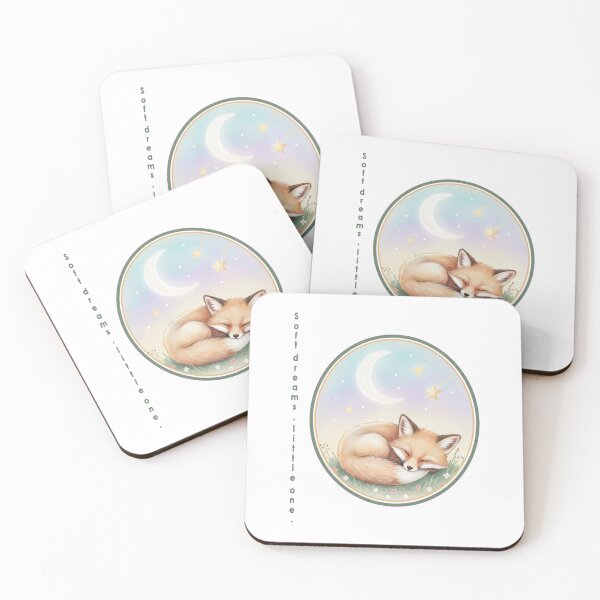 Item preview, Soft Dreams, Little One – Sleeping Fox in the Moonlight designed and sold by Herzbaumatelier.