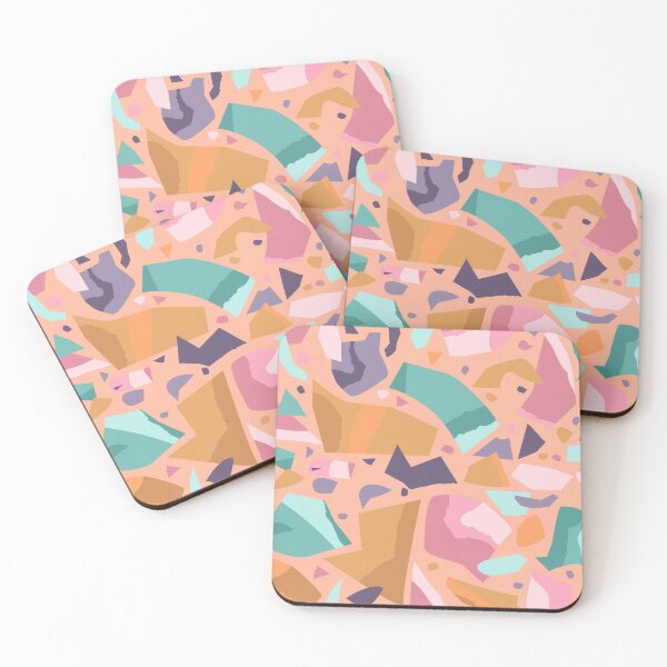 Item preview, Pink Terrazzo Abstract Surface Texture Pattern designed and sold by K Design Store.