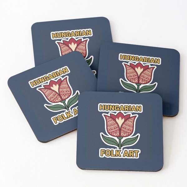 Item preview, Red Tulip Hungarian Folk Art designed and sold by AbanoubStore.