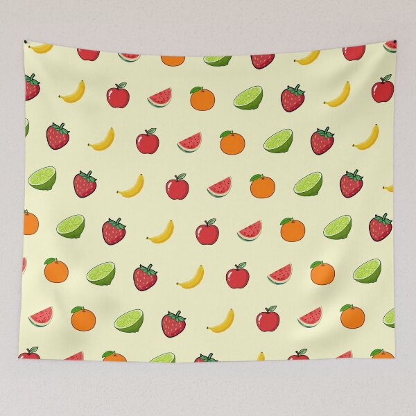 Item preview, Cute Retro Fruit Pattern Aesthetic designed and sold by POD Art Studio.