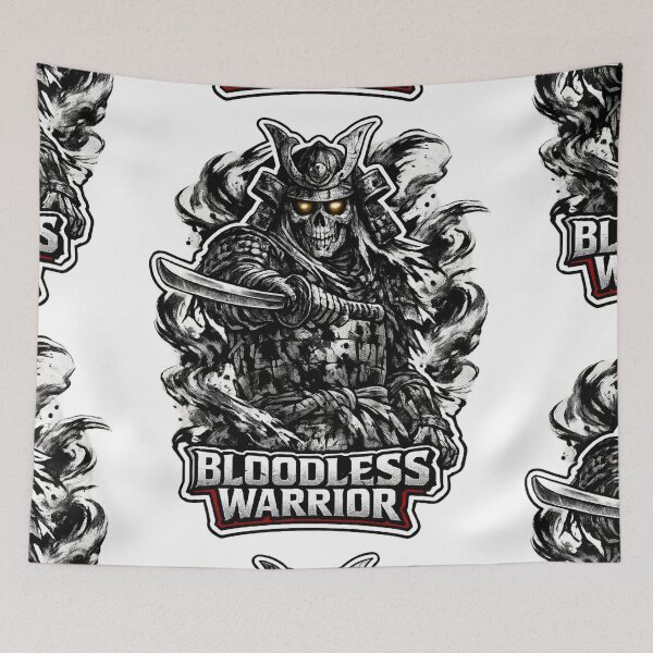 Item preview, Bloodless Warrior – Skeletal Samurai Katana Design designed and sold by Ecocrushstudio.