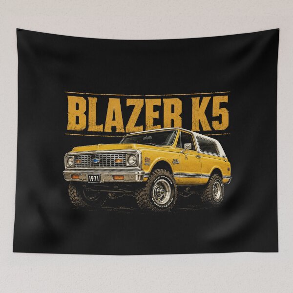 Item preview, 1971 Chevy K5 Blazer Classic Full-Size 4x4 Off-Road Vintage Art designed and sold by TheArtOfCar.