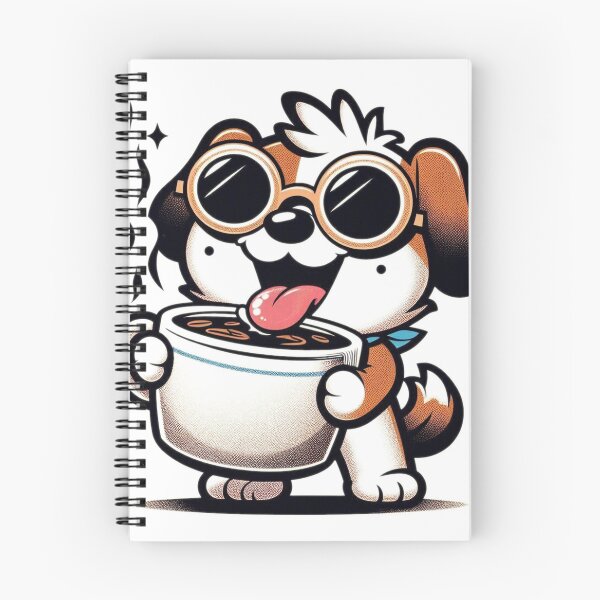 Item preview, Funny Dog Coffee Addict designed and sold by Retro@nimals.