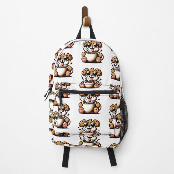 Item preview, Funny Dog Coffee Addict designed and sold by Retro@nimals.