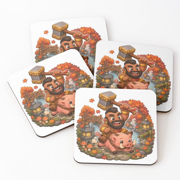 Item preview, Hog Rider Autumn Garden Sticker designed and sold by Dark Fantasy Shop.