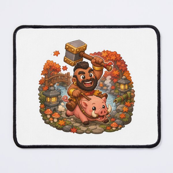 Item preview, Hog Rider Autumn Garden Sticker designed and sold by Dark Fantasy Shop.