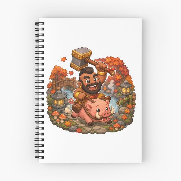 Item preview, Hog Rider Autumn Garden Sticker designed and sold by Dark Fantasy Shop.