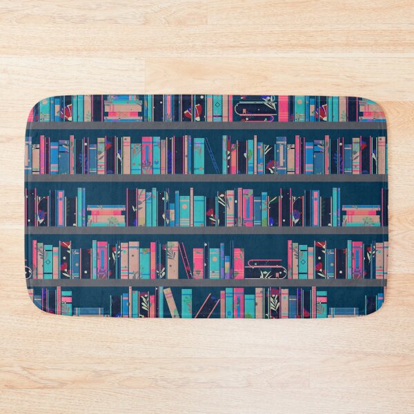 Item preview, Floral Night Library Botanical Interior Scene designed and sold by K Design Store.