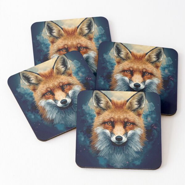 Item preview, Fox Watercolor Moon Forest Animal Aesthetic T-Shirt designed and sold by Biedroneczka.