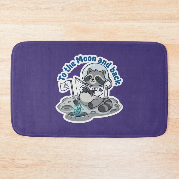 Item preview, ​Lazy Astronaut Raccoon: Moon Base Chill designed and sold by NadinGerasi.