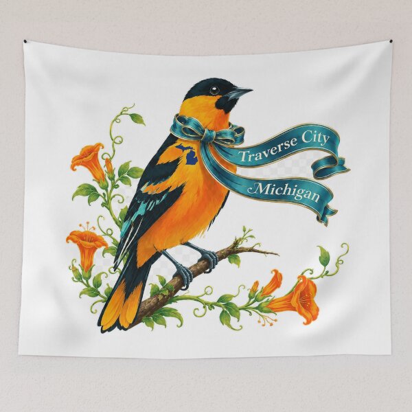 Item preview, Baltimore Oriole Traverse City  designed and sold by FreshWaterWares.