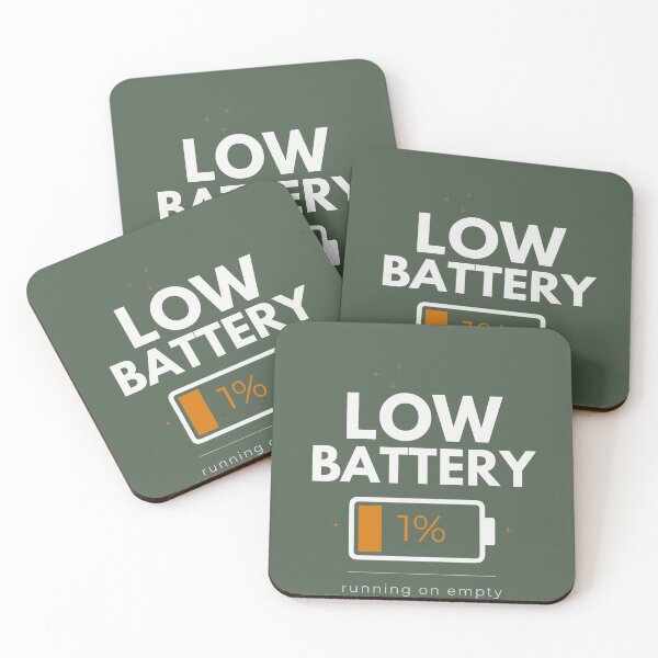 Item preview, Low Battery Olive Minimal Aesthetic Design designed and sold by Uvclick.