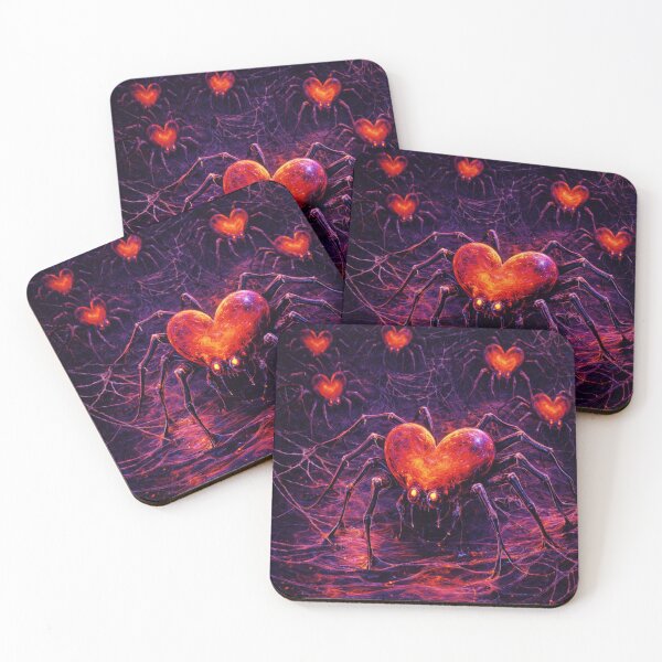Item preview, Heartweb The Spiders of Burning Love designed and sold by Ecosetereos.
