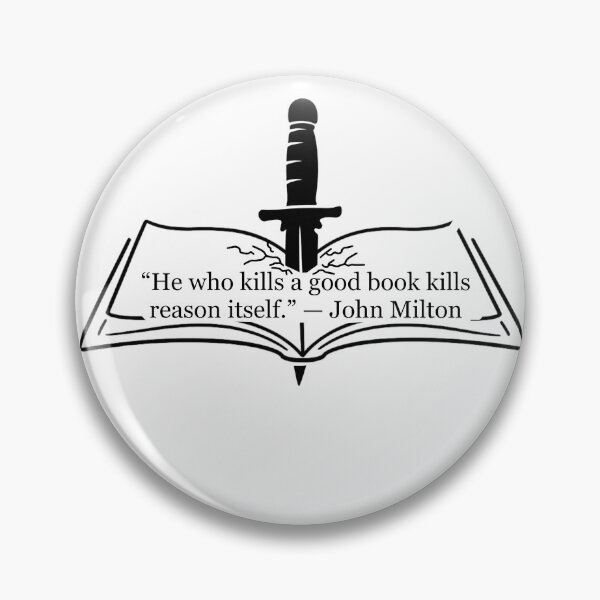 Item preview, He Who Kills a Good Book Kills Reason Itself — John Milton Quote designed and sold by The Prose Atelier.