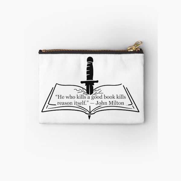 Item preview, He Who Kills a Good Book Kills Reason Itself — John Milton Quote designed and sold by The Prose Atelier.