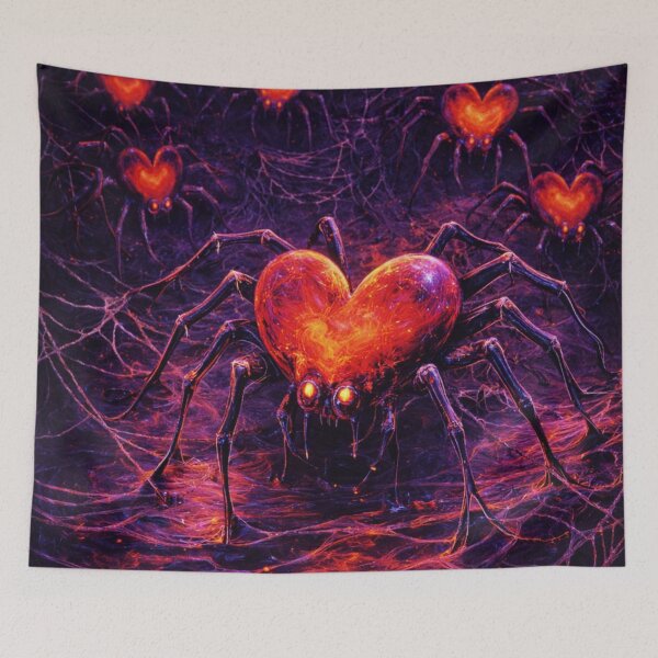 Item preview, Heartweb The Spiders of Burning Love designed and sold by Ecosetereos.