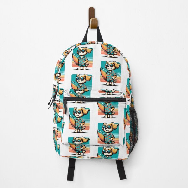 Item preview, Retro Dog Surfing designed and sold by Retro@nimals.