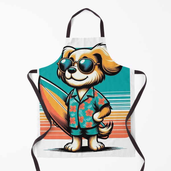 Item preview, Retro Dog Surfing designed and sold by Retro@nimals.