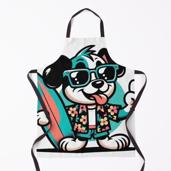 Item preview, Retro Dog Surfing designed and sold by Retro@nimals.