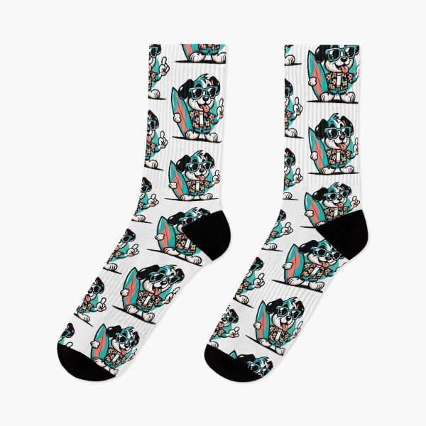 Item preview, Retro Dog Surfing designed and sold by Retro@nimals.