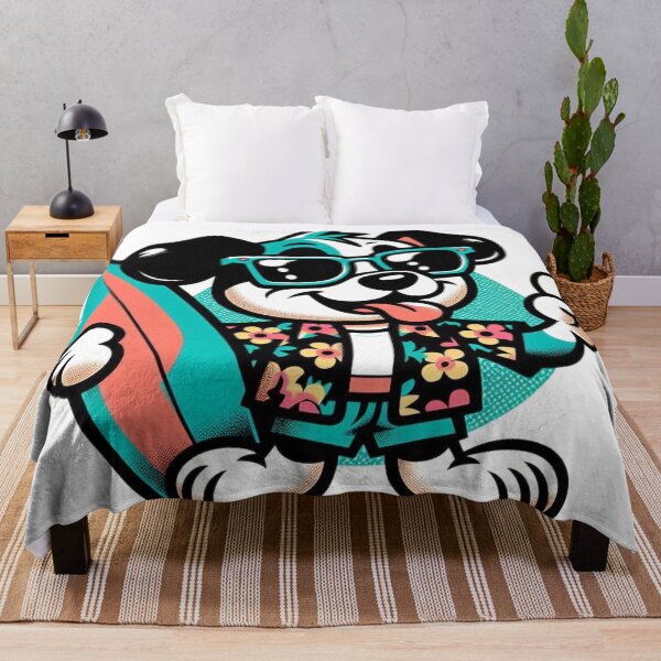 Item preview, Retro Dog Surfing designed and sold by Retro@nimals.