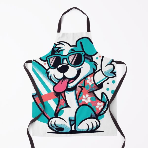 Item preview, Retro Dog Surfing designed and sold by Retro@nimals.