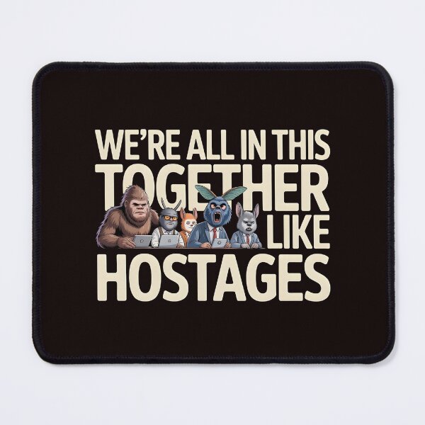 Item preview, We're All in This Together Like Hostages Sarcastic – Funny Bigfoot Introvert Paranormal Animals Design designed and sold by Redgiant87x.
