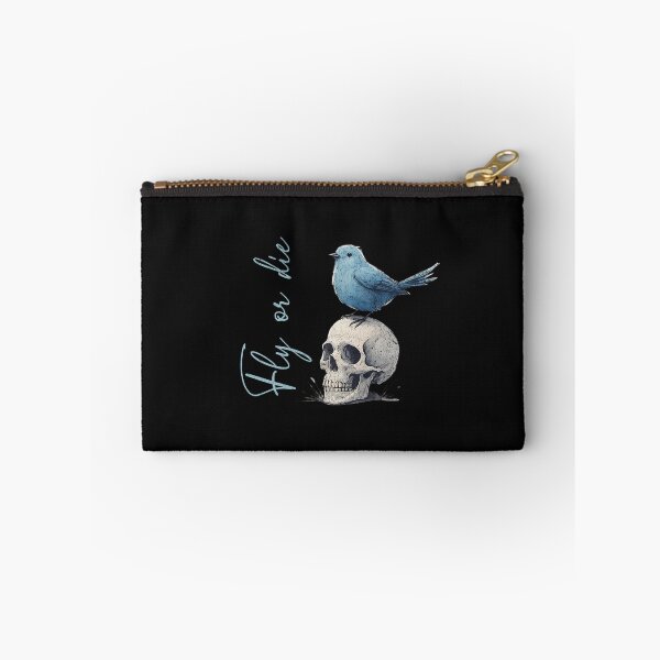 Item preview, Fly Or Die Blue Bird Skull designed and sold by AwesomeBeyondLimits.