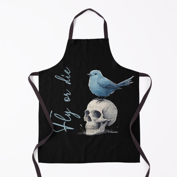 Item preview, Fly Or Die Blue Bird Skull designed and sold by AwesomeBeyondLimits.