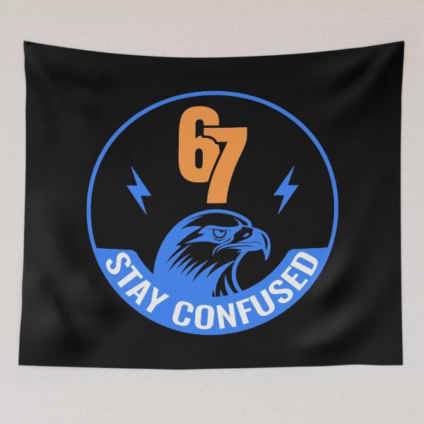 Item preview, 67 Eagle Stay Confused Patriotic Hip Hop Streetwear Design designed and sold by NicolasMar.