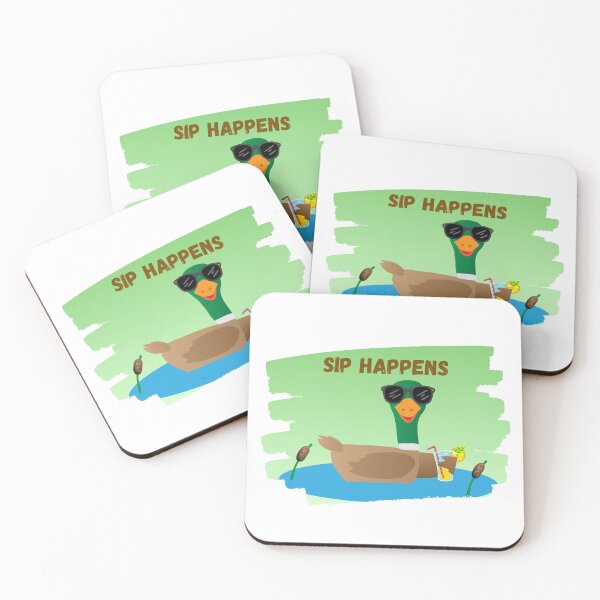 Item preview, Sip Happens Funny Duck designed and sold by DesignsbyDustin.