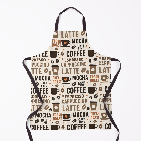 Item preview, Cozy Coffee Typography Pattern designed and sold by FunnyTeeByMe.