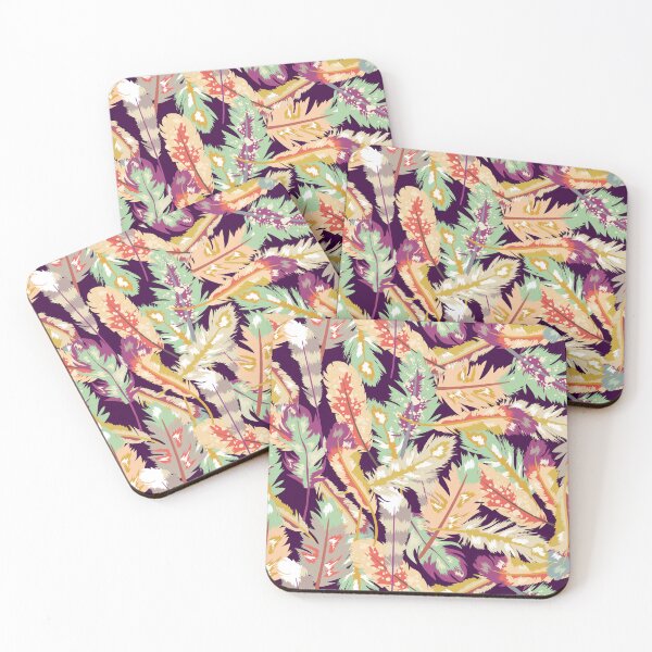 Item preview, Boho Feather Seamless Pattern Design designed and sold by K Design Store.