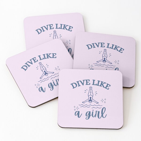 Item preview, Girl Springboard Diving Dive like a Girl designed and sold by Guess4best.