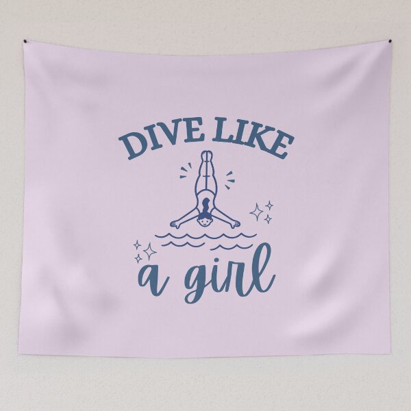 Item preview, Girl Springboard Diving Dive like a Girl designed and sold by Guess4best.