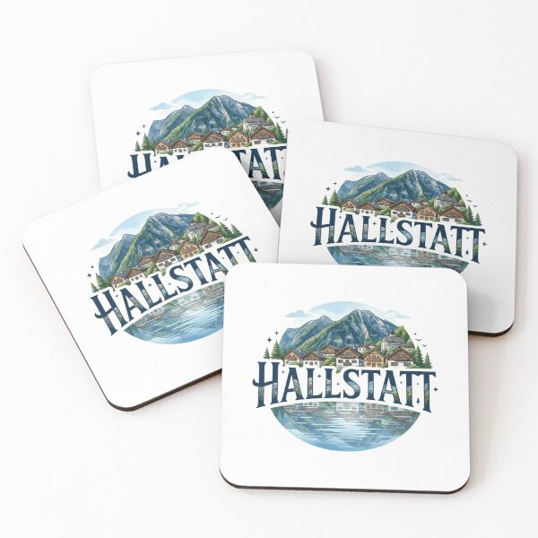 Item preview, Hallstatt Alpine Lake Sticker designed and sold by Imaginarium of Chaos falcon88 .