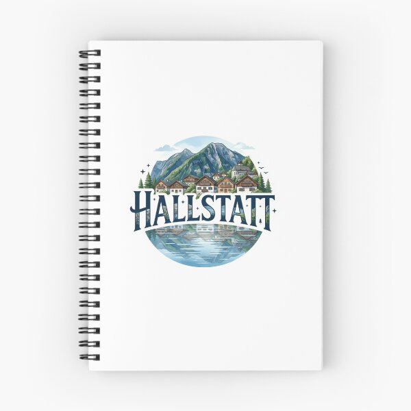 Item preview, Hallstatt Alpine Lake Sticker designed and sold by Imaginarium of Chaos falcon88 .