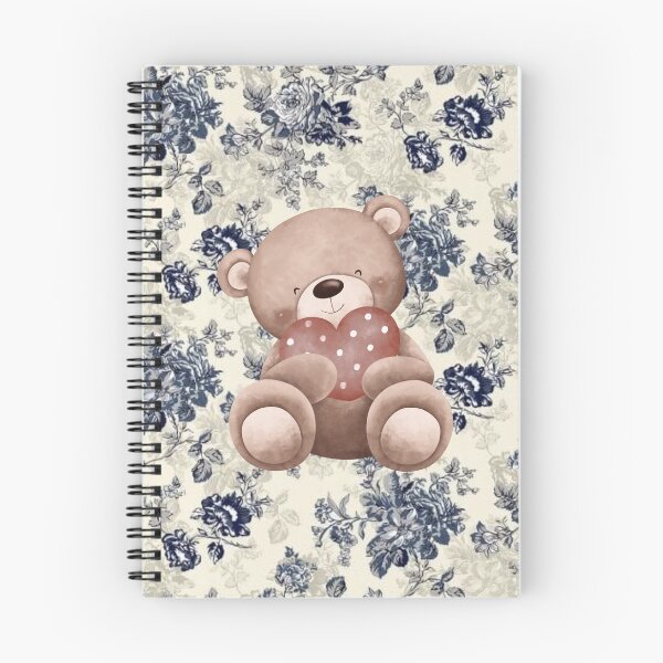 Item preview, Cute Preppy Old Money Teddy Bear Journal designed and sold by aSLOvelas.