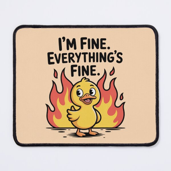 Item preview, Duck - I’m fine. Everything’s fine designed and sold by 123ks.