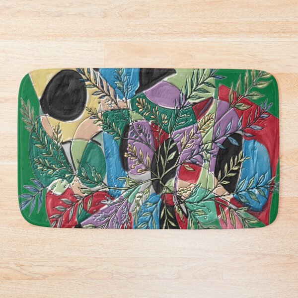 Item preview, Abstract Collision Botanical BR diffused colorful geometric abstract design designed and sold by SmashingDeals.