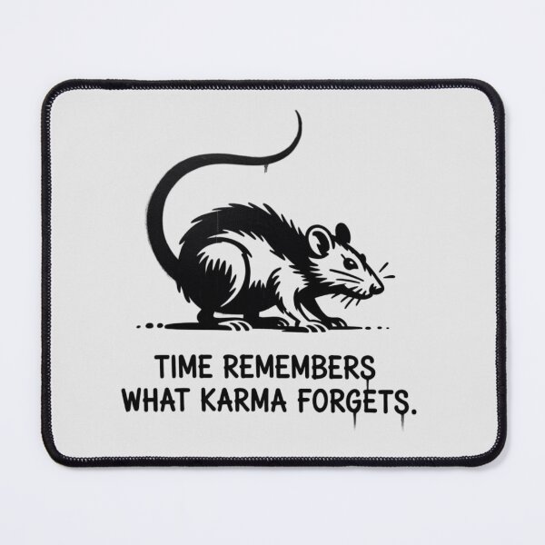 Item preview, Banksy Rat - Time remembers what karma forgets. designed and sold by 123ks.