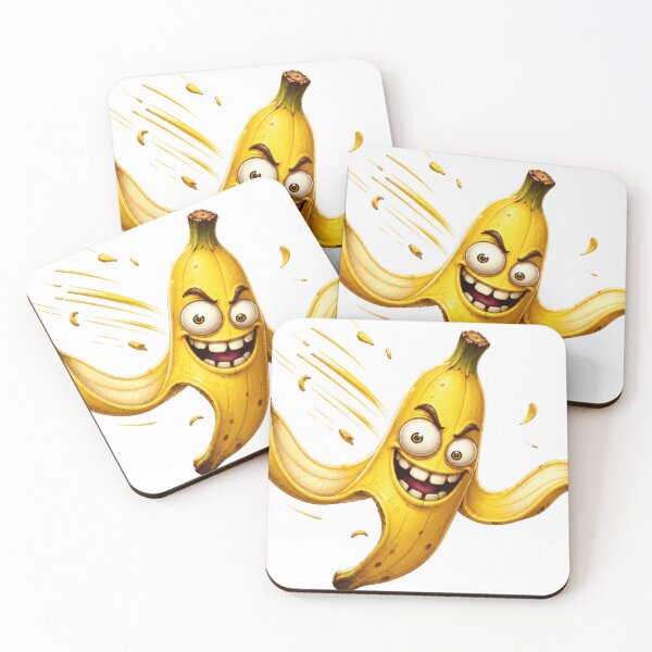 Item preview, Crazy Cartoon Banana Running Wild designed and sold by jgvisualarts.