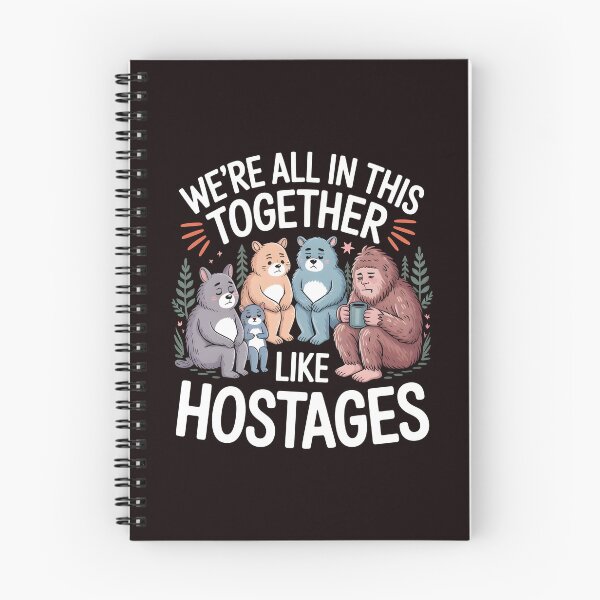 Item preview, We're All in This Together Like Hostages Sarcastic – Funny Introverted Cryptid Bigfoot Art designed and sold by Redgiant87x.