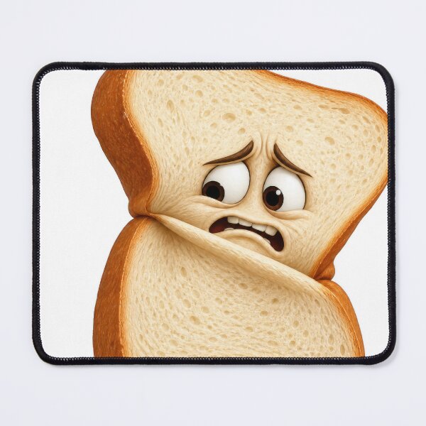 Item preview, Sad Bread Loaf Funny Worried Toast Character designed and sold by jgvisualarts.