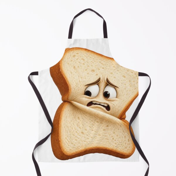 Item preview, Sad Bread Loaf Funny Worried Toast Character designed and sold by jgvisualarts.