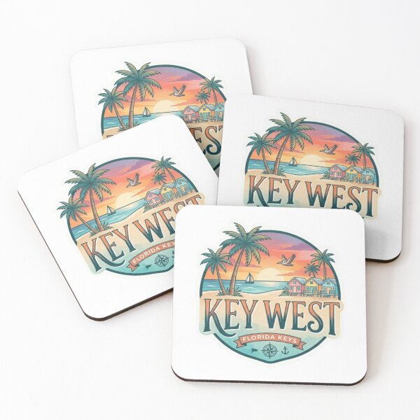Item preview, Key West Island Sunset Sticker designed and sold by Imaginarium of Chaos falcon88 .