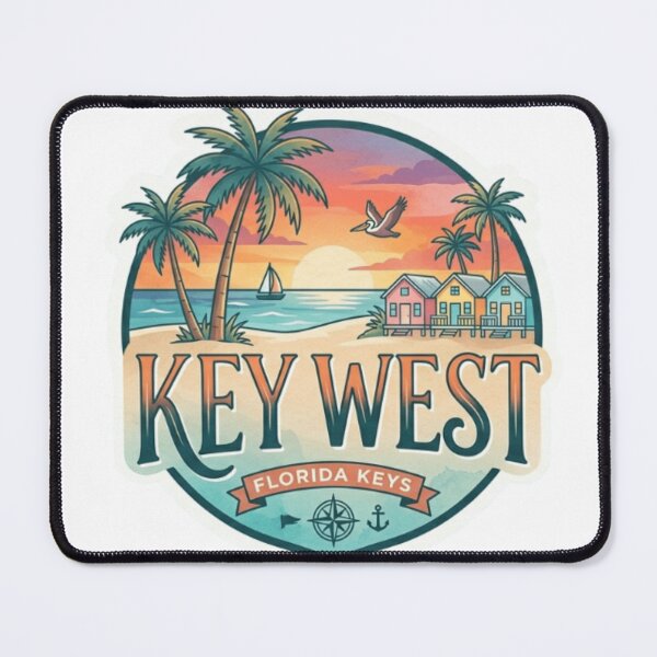 Item preview, Key West Island Sunset Sticker designed and sold by Imaginarium of Chaos falcon88 .