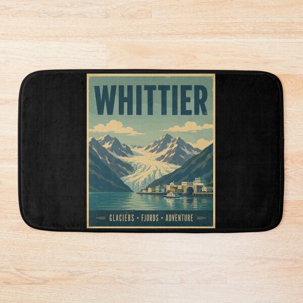 Item preview, Whittier Alaska (USA), Vintage Art Travel Landscape designed and sold by MaateoDesign.