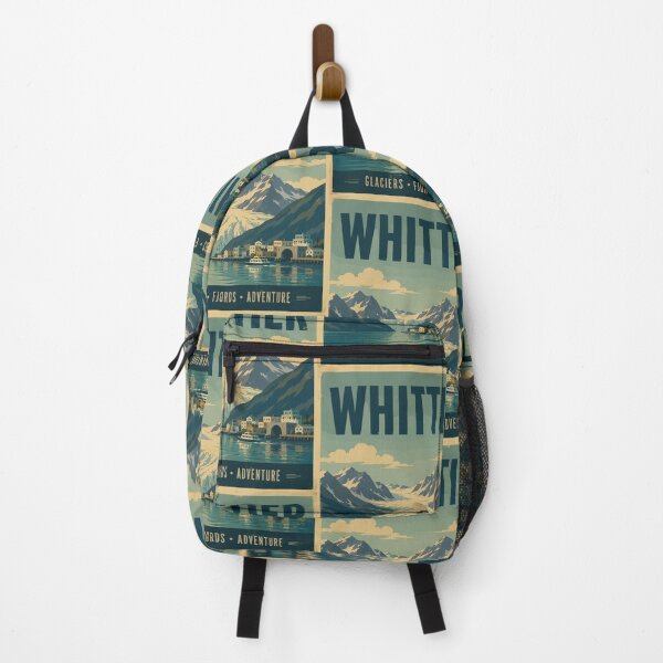Item preview, Whittier Alaska (USA), Vintage Art Travel Landscape designed and sold by MaateoDesign.